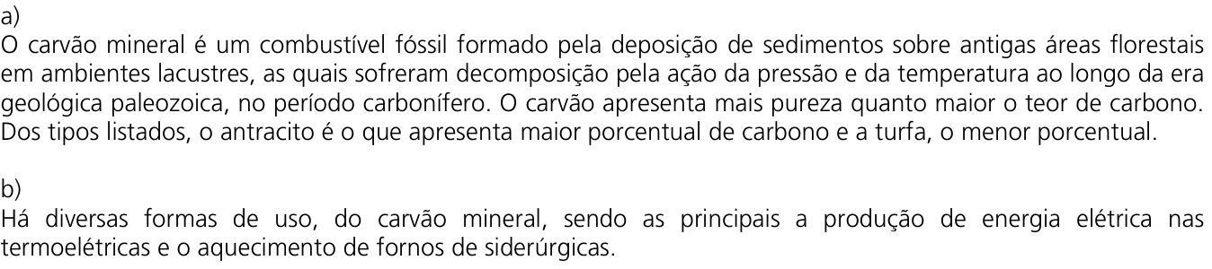 Resposta esperada no documento da Comvest