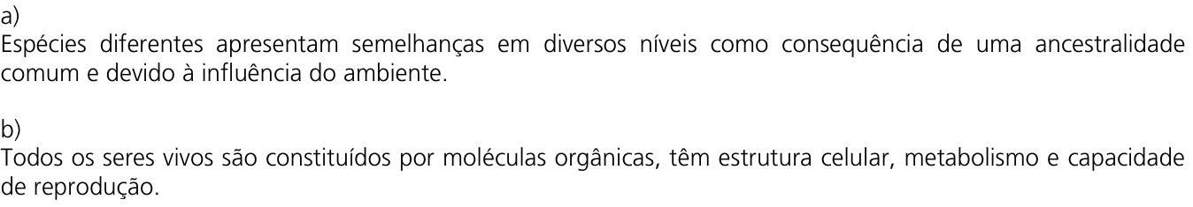 Resposta esperada no documento da Comvest