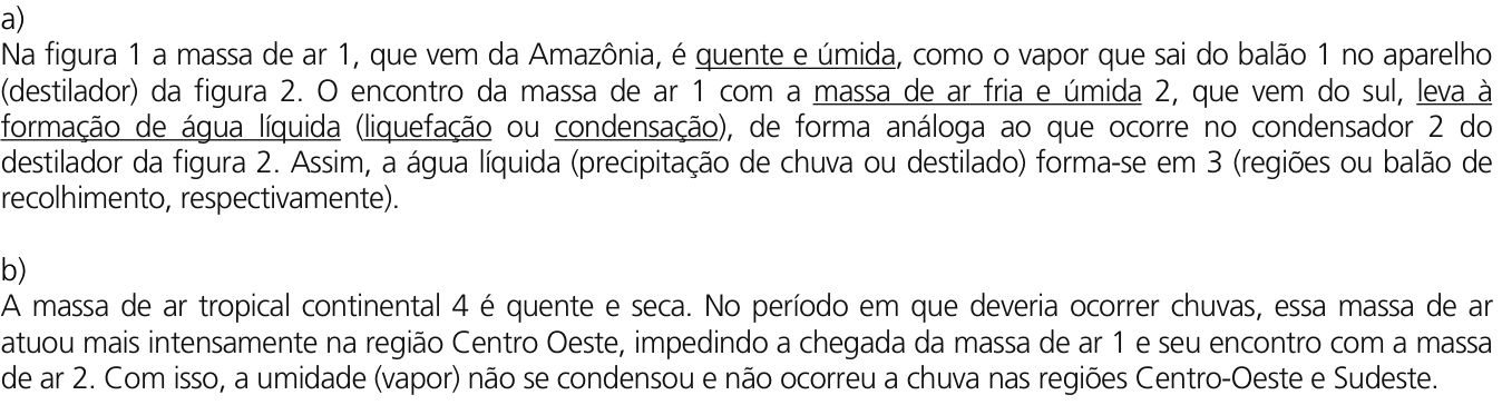 Resposta esperada no documento da Comvest