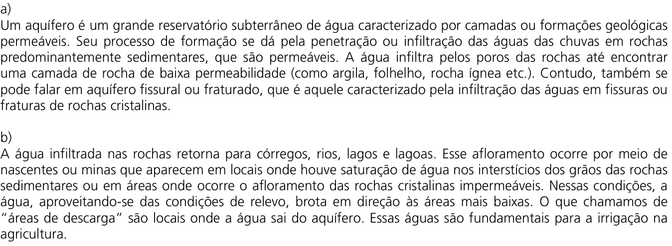 Resposta esperada no documento da Comvest