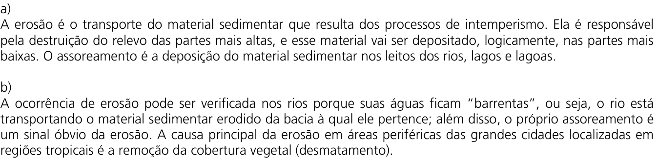 Resposta esperada no documento da Comvest