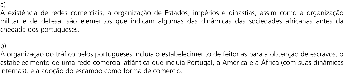 Resposta esperada no documento da Comvest