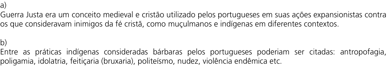 Resposta esperada no documento da Comvest