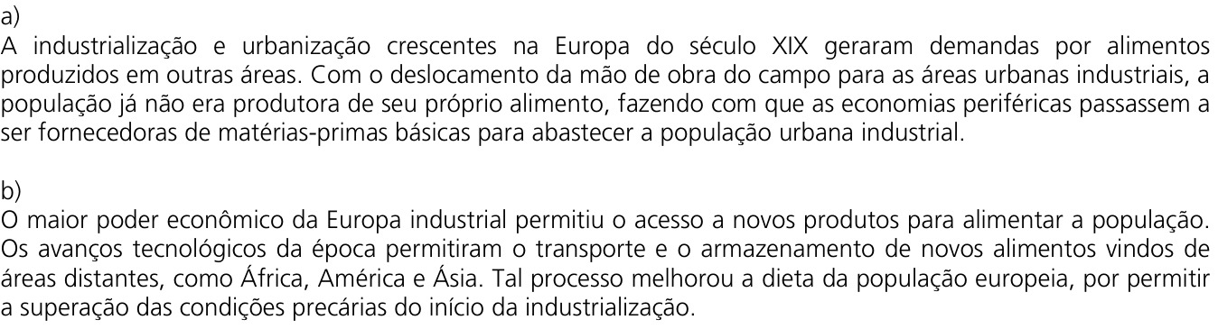 Resposta esperada no documento da Comvest