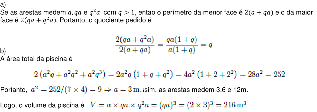 Resposta esperada no documento da Comvest