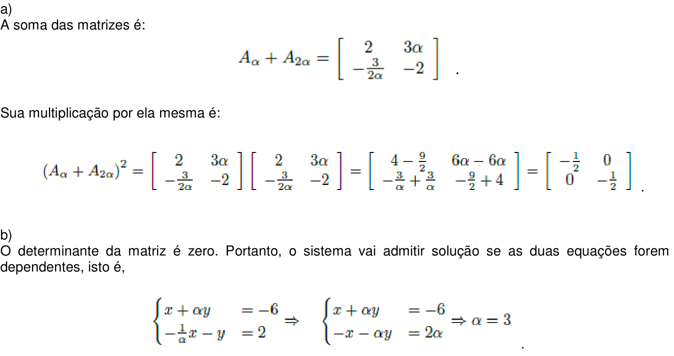 Resposta esperada no documento da Comvest