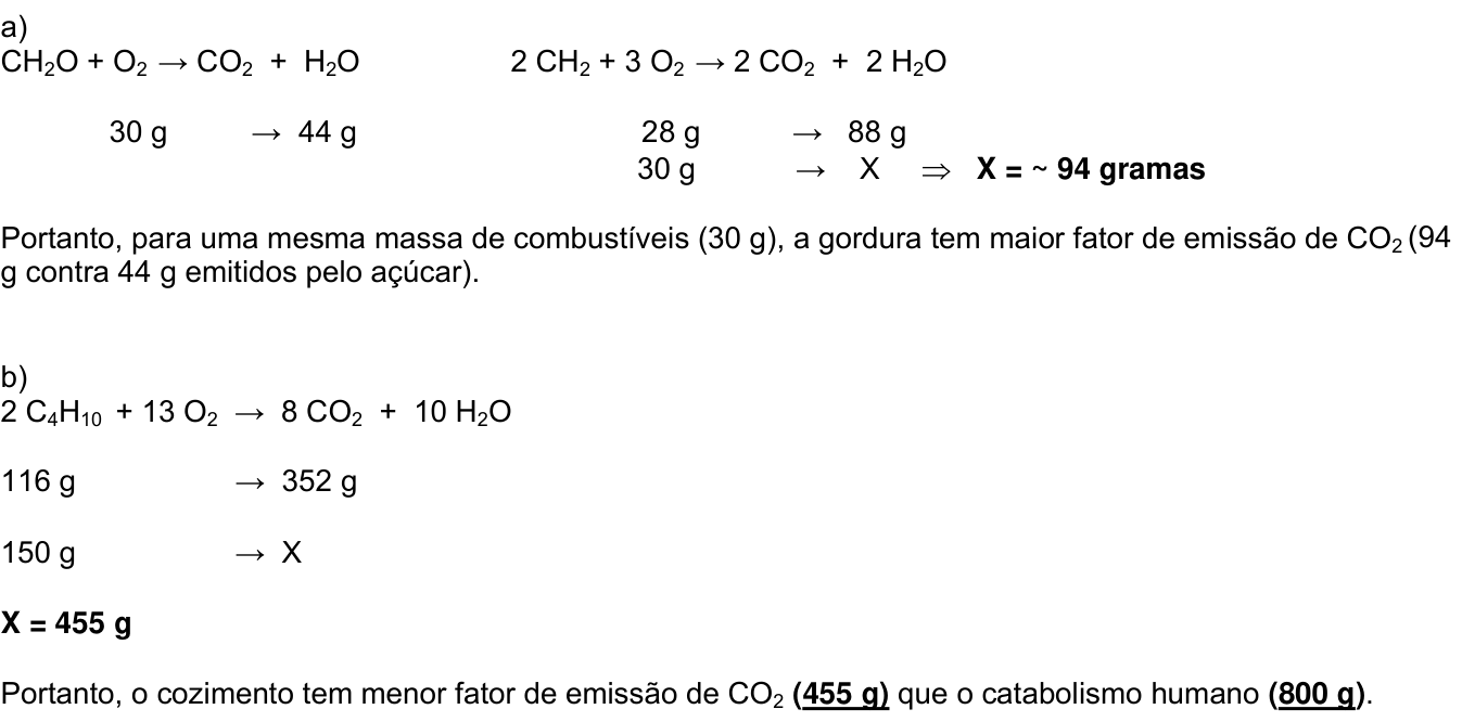 Resposta esperada no documento da Comvest