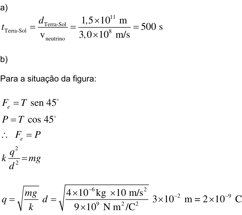 Resposta esperada no documento da Comvest