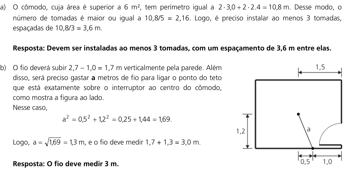 Resposta esperada no documento da Comvest
