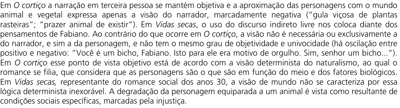Resposta esperada no documento da Comvest