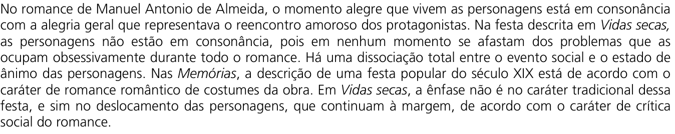 Resposta esperada no documento da Comvest