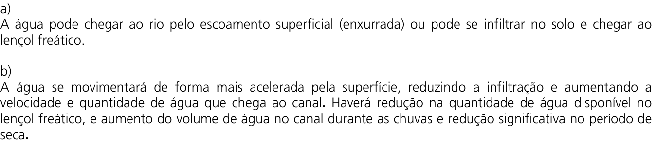 Resposta esperada no documento da Comvest