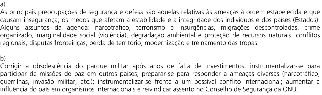 Resposta esperada no documento da Comvest