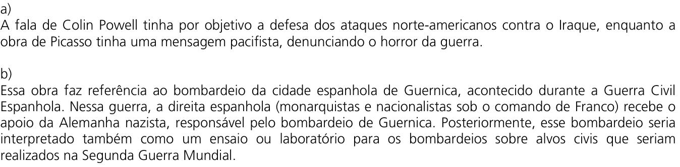 Resposta esperada no documento da Comvest