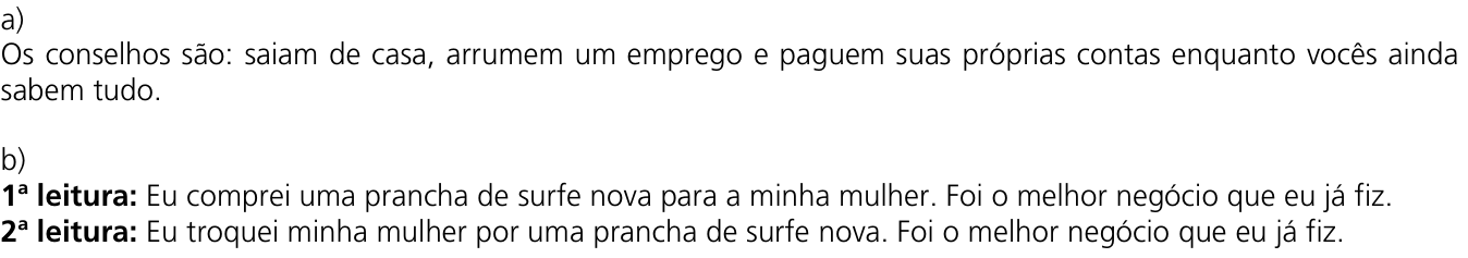 Resposta esperada no documento da Comvest