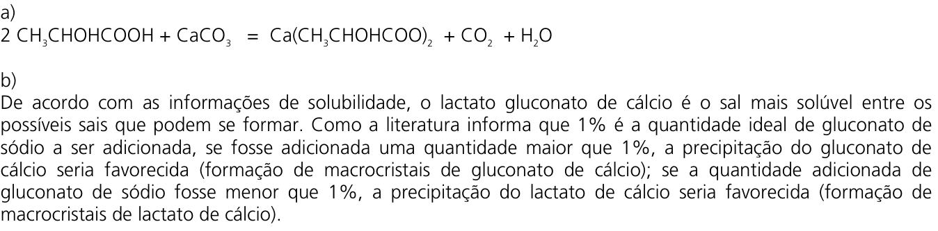 Resposta esperada no documento da Comvest