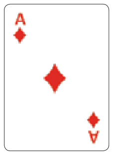 Carta Ás de ouros