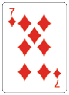 Carta Sete de ouros