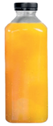 Garrafa de suco antes da redução