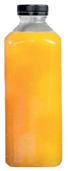 Garrafa de suco depois da redução