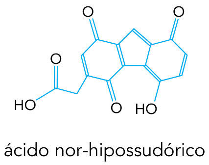 F2 Fórmula estrutural do ácido nor-hipossudórico