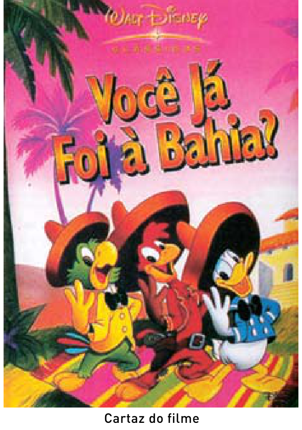 Cartaz do filme "Você Já Foi à Bahia?", com os personagens Zé Carioca, Panchito e Pato Donald usando sombreiros
