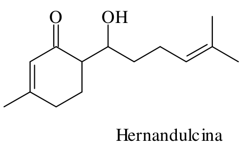 Estrutura química da Hernandulcina