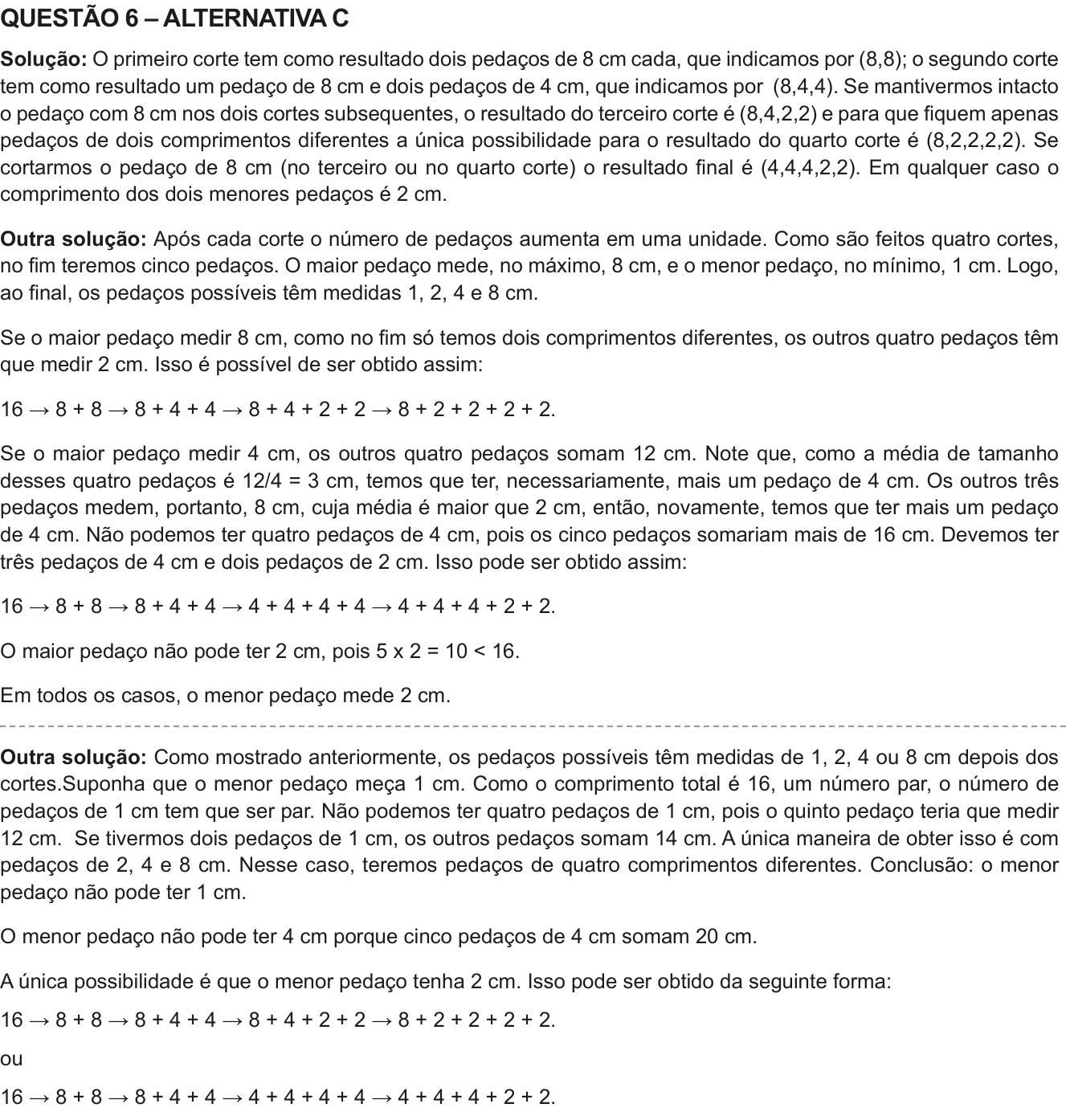 Solução oficial no documento da OBMEP