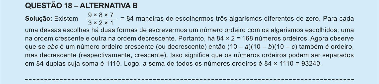 Solução oficial no documento da OBMEP