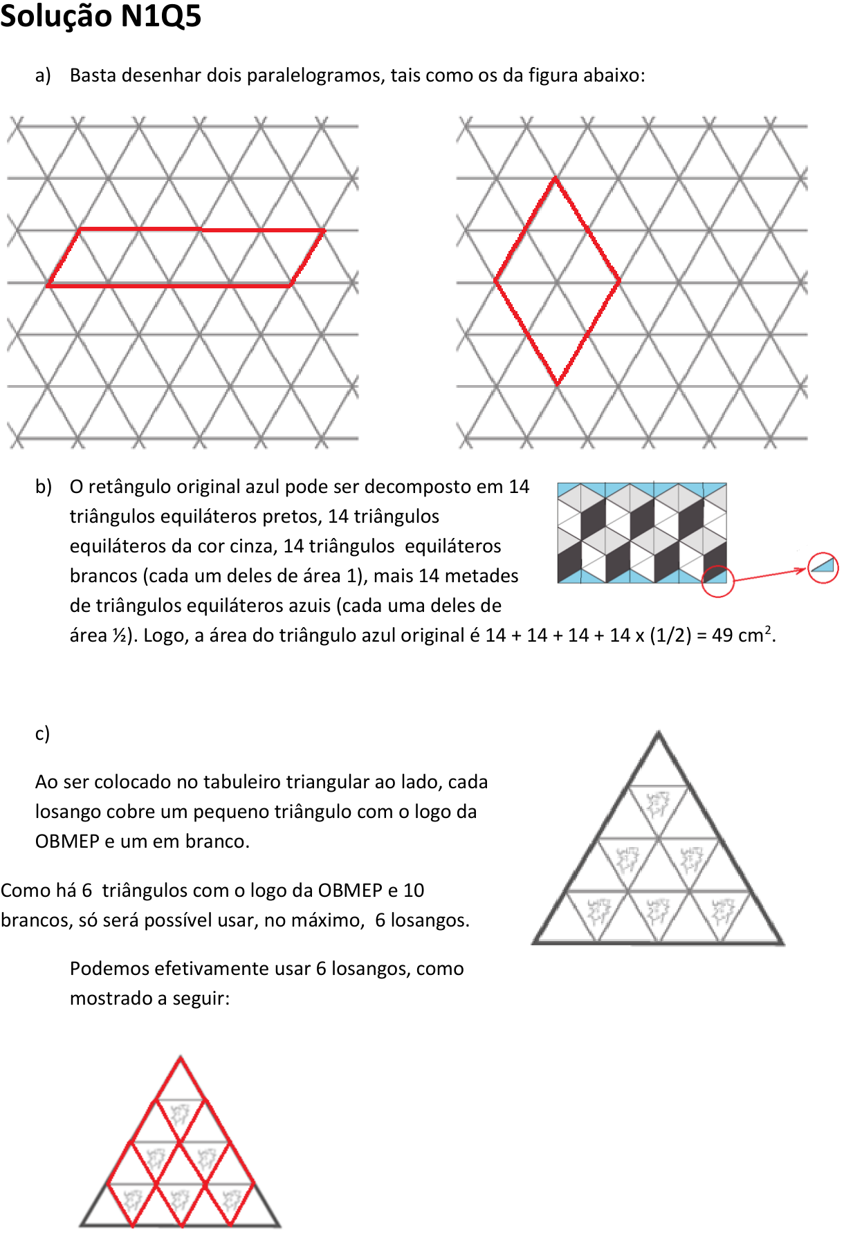 Solução oficial no documento da OBMEP