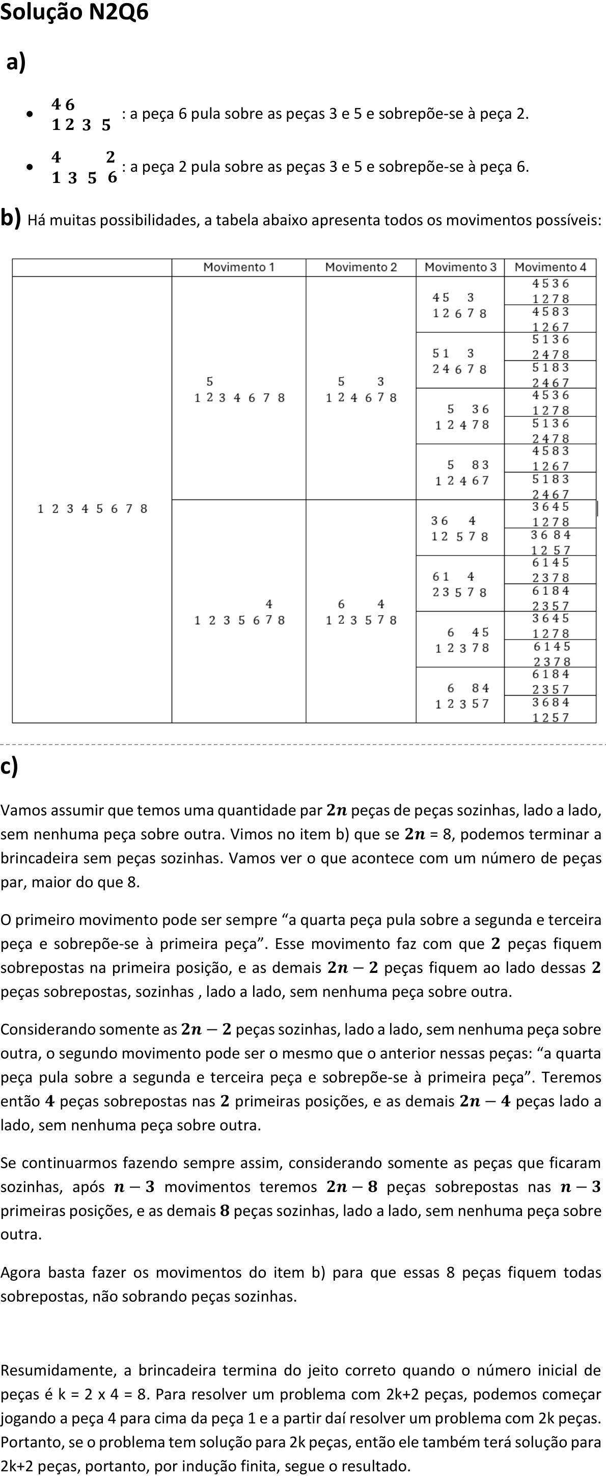 Solução oficial no documento da OBMEP