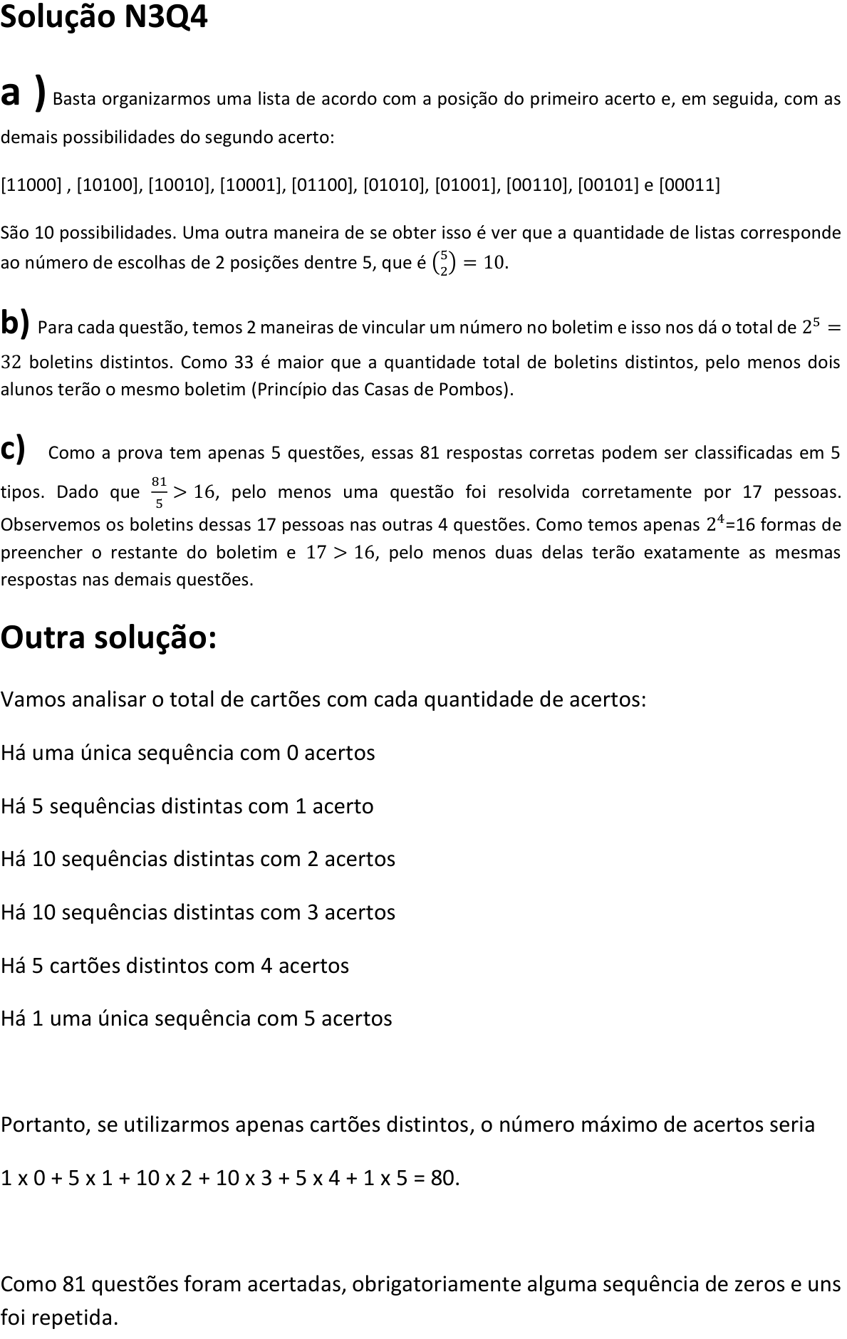 Solução oficial no documento da OBMEP