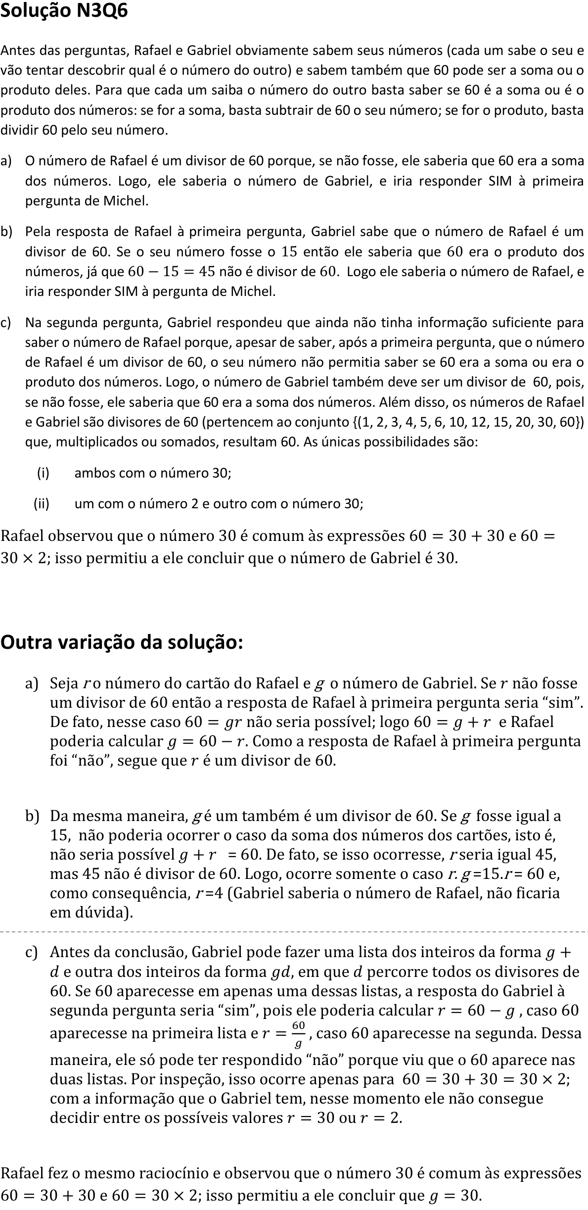 Solução oficial no documento da OBMEP