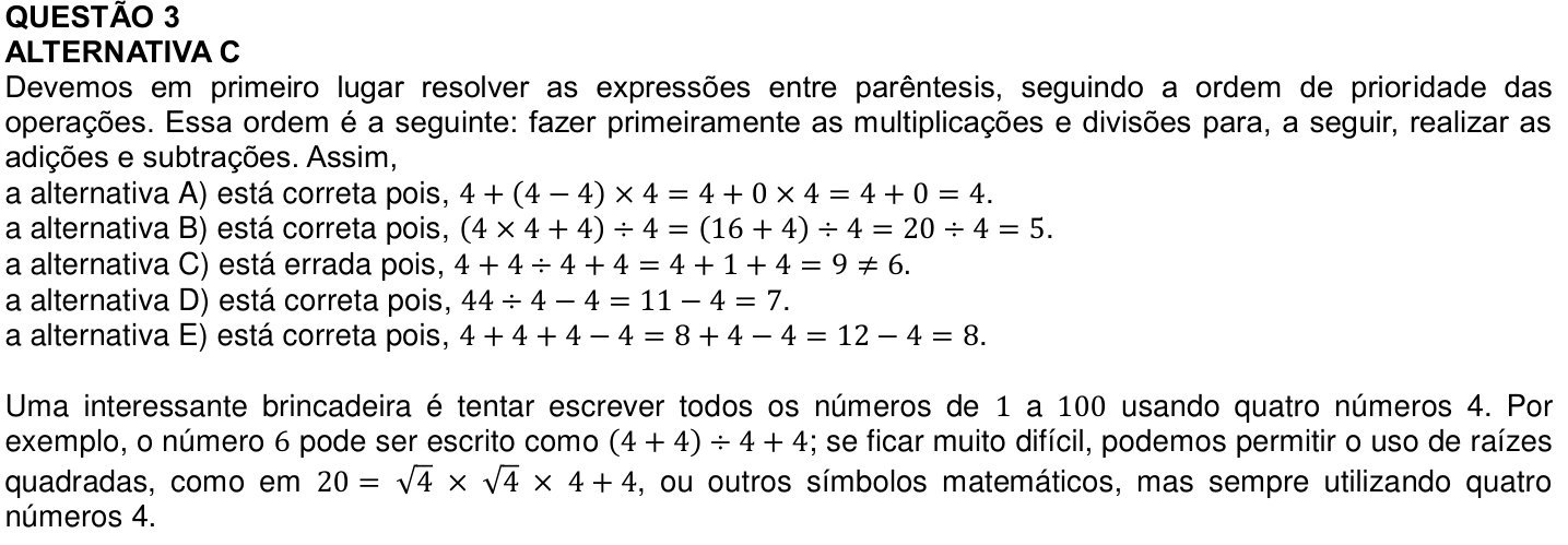 Solução oficial no documento da OBMEP