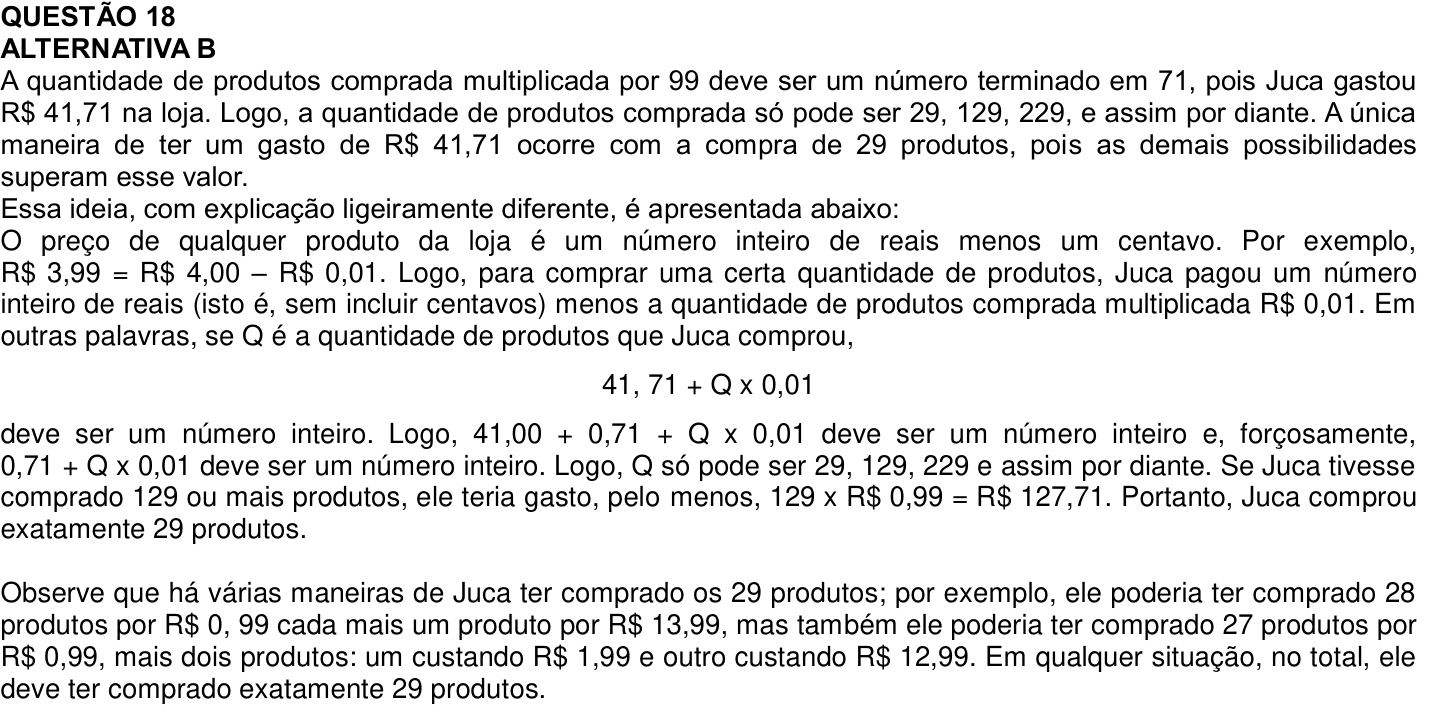 Solução oficial no documento da OBMEP