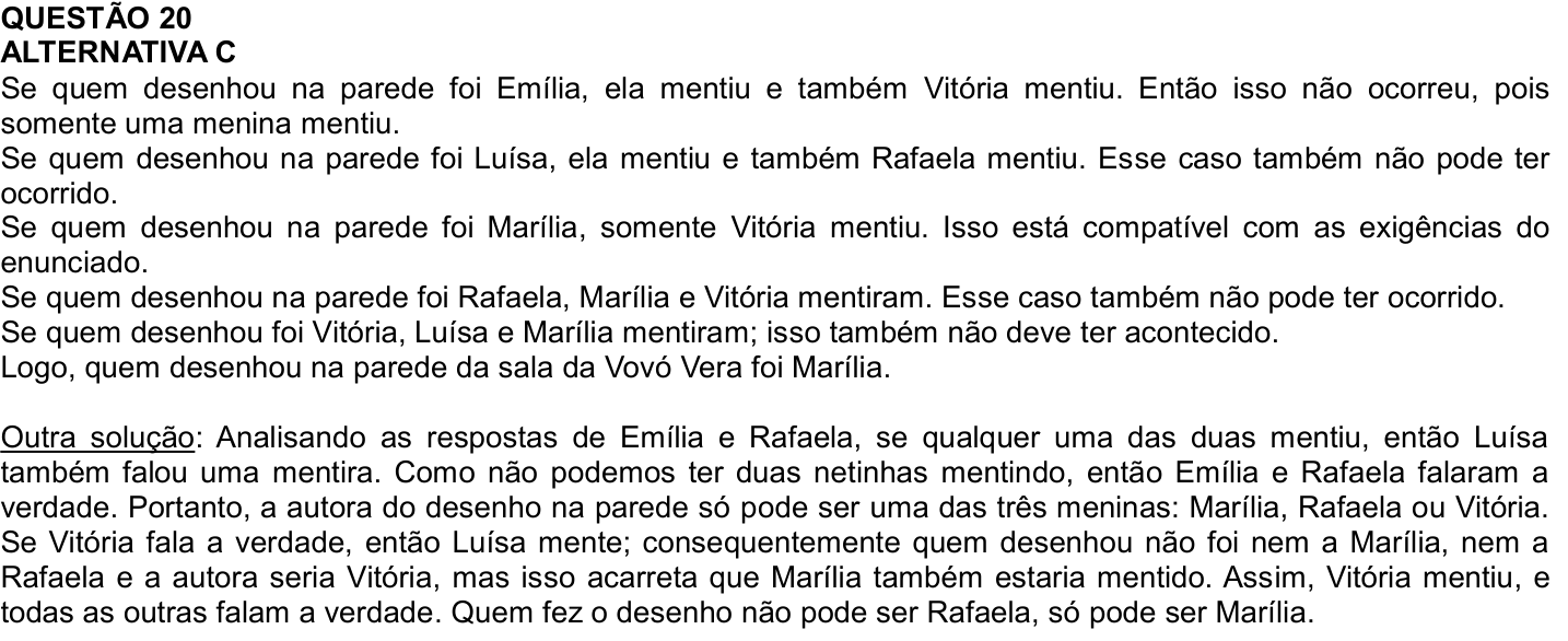 Solução oficial no documento da OBMEP