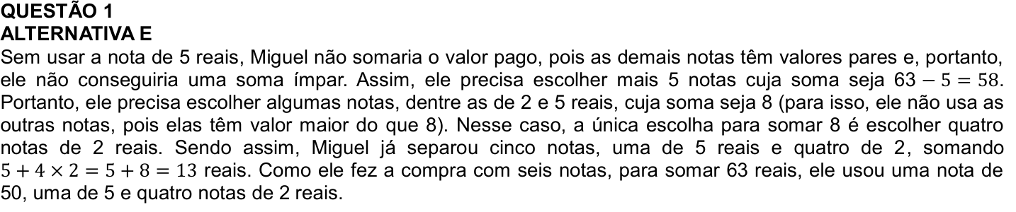 Solução oficial no documento da OBMEP
