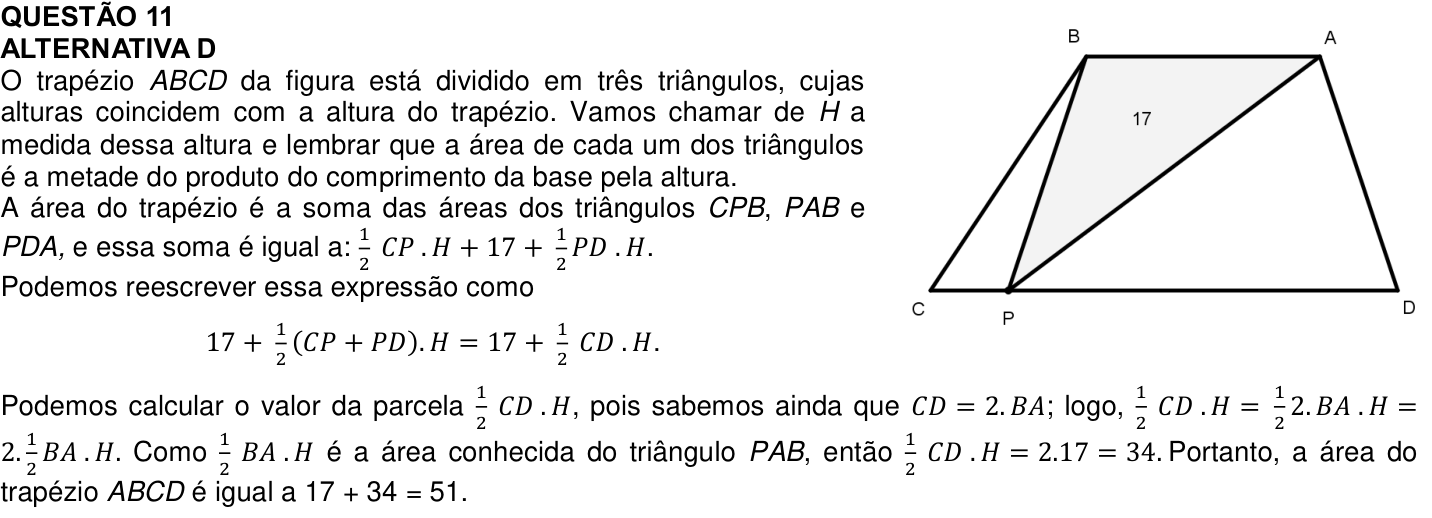 Solução oficial no documento da OBMEP
