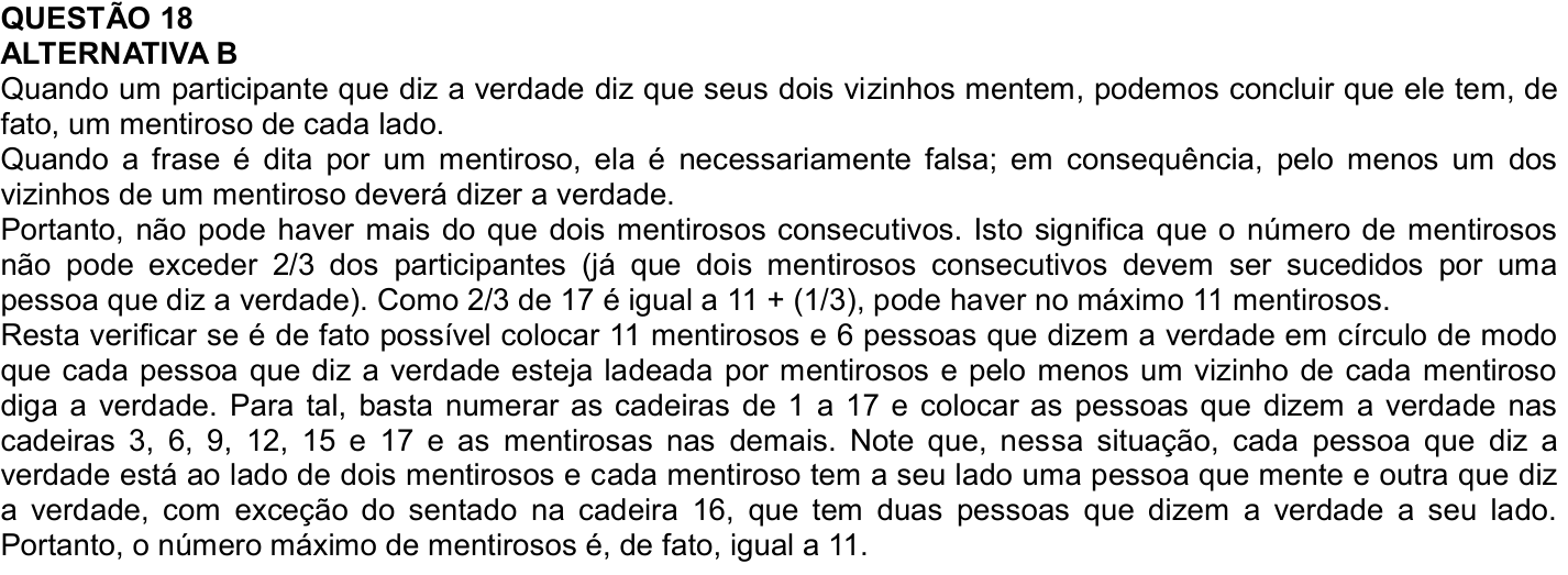 Solução oficial no documento da OBMEP