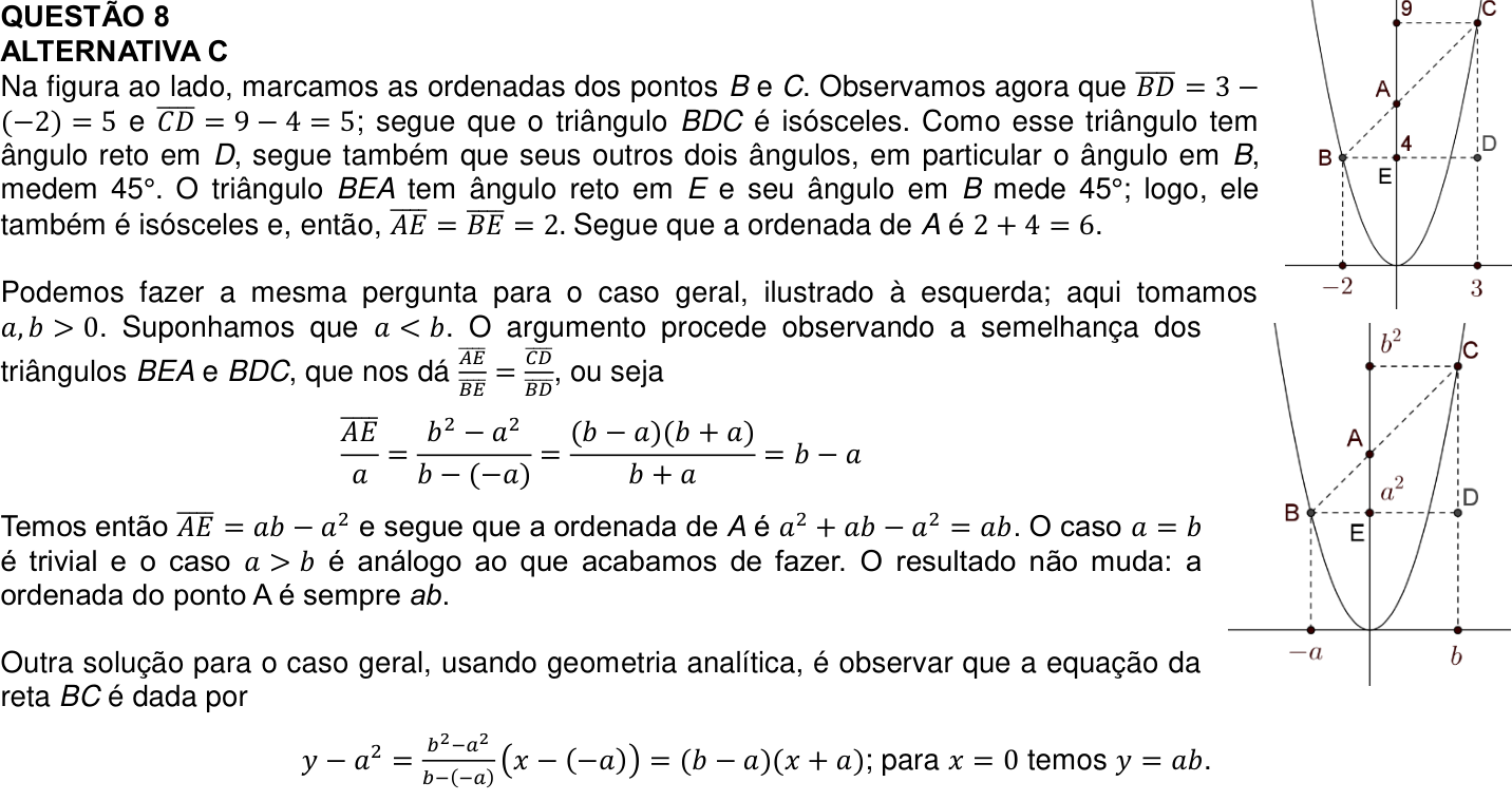 Solução oficial no documento da OBMEP