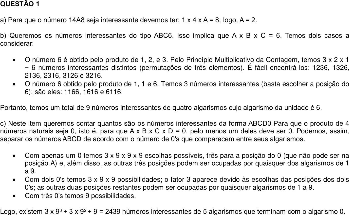Solução oficial no documento da OBMEP
