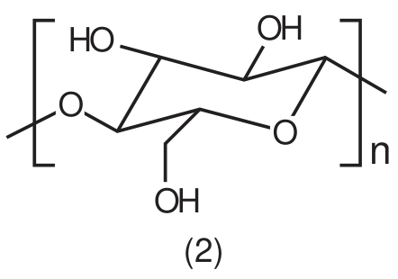 Estrutura química da unidade de repetição da celulose (2)